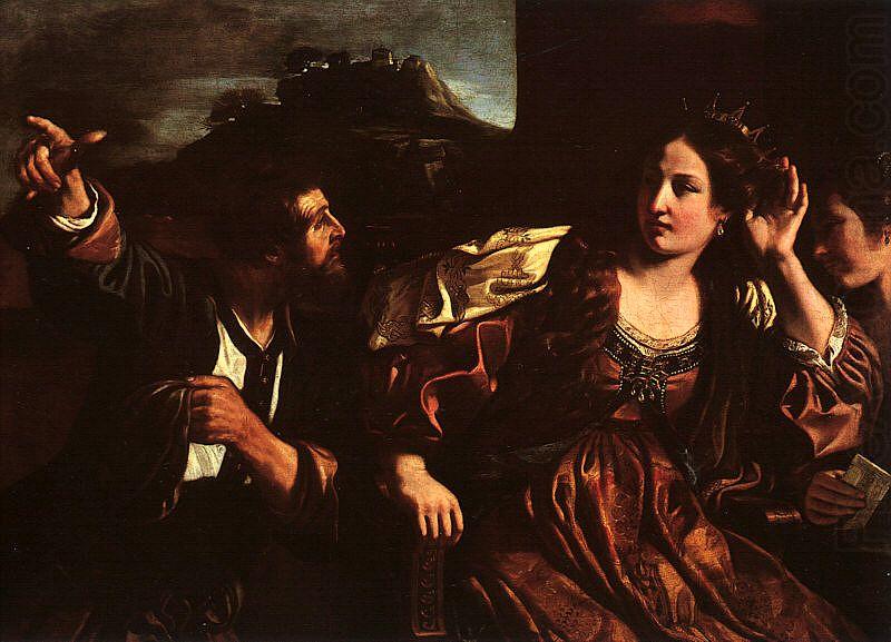 Semiramis Receiving Word of the Revolt of Babylon,  Giovanni Francesco  Guercino